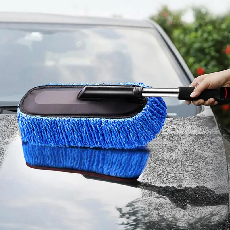 Multi-Functional Retractable Car Duster Cleaning Dirt Dust Clean Brush  Dusting Tool Mop Gray Car Cleaning Products Car Sweeping Brush, Car Wax  Brush