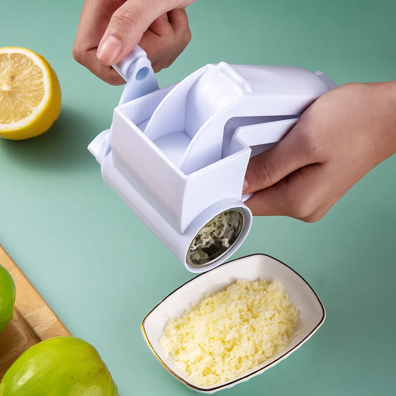 Pompotops Portable Hand-operated Rotating Cheese Planer Kitchen Creative Cheese  Grater Multifunctional Cheese Grater, Easy to Use and Clean 