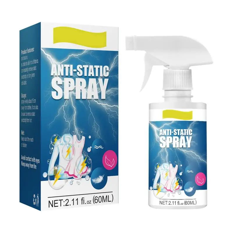 

Anti-Static Spray Fabric Softener Clothes Static Cling Removal Sprayer Hair Balancing Spray Winter Home Static Remover Sprays