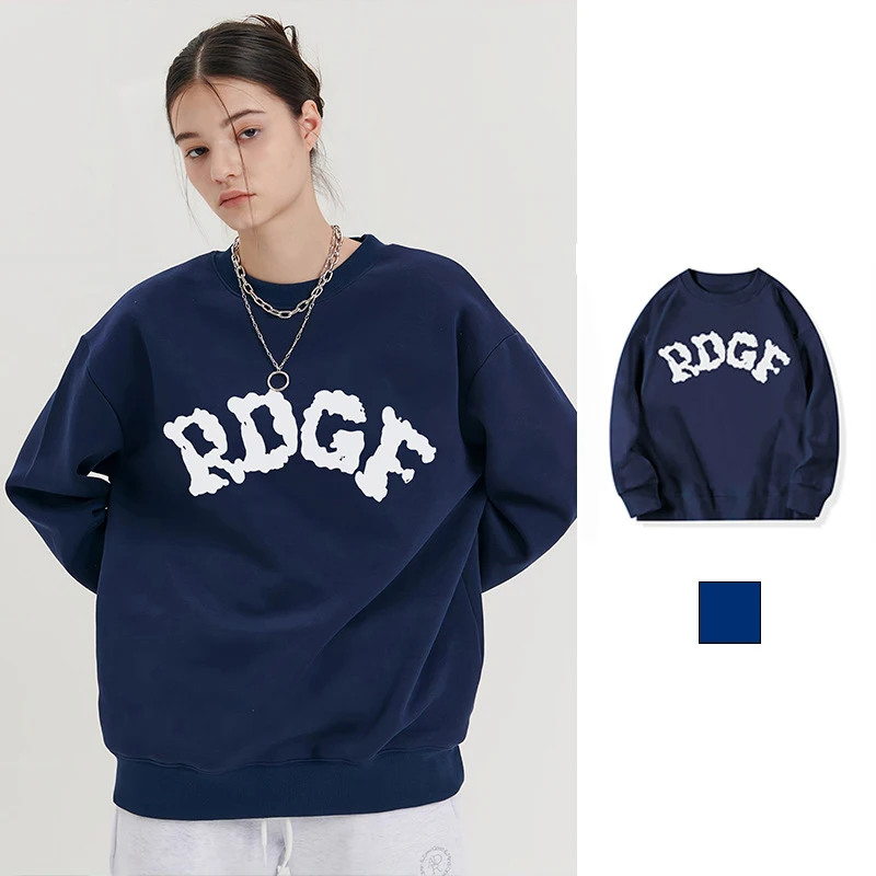 

Fall/winter 2022 New Loose Oversize Women's Long Sleeve Student Fashion Print Crew Neck Print Top Women's Hoodie