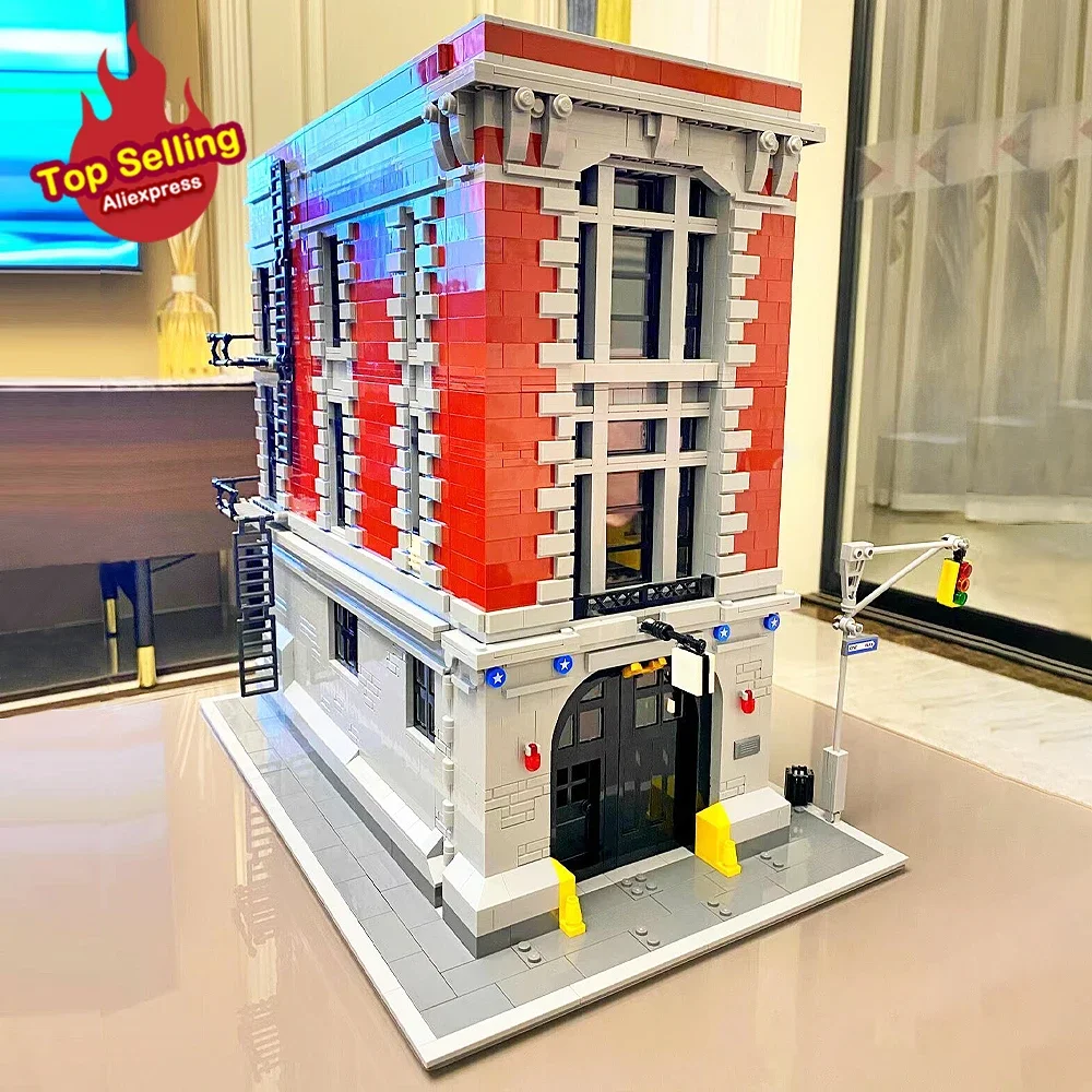 

Creative Expert Firehouse Headquarters Model Compatible 75827 Moc Buiilding Block Street View Bricks Educational Kid Toy 4634PCS