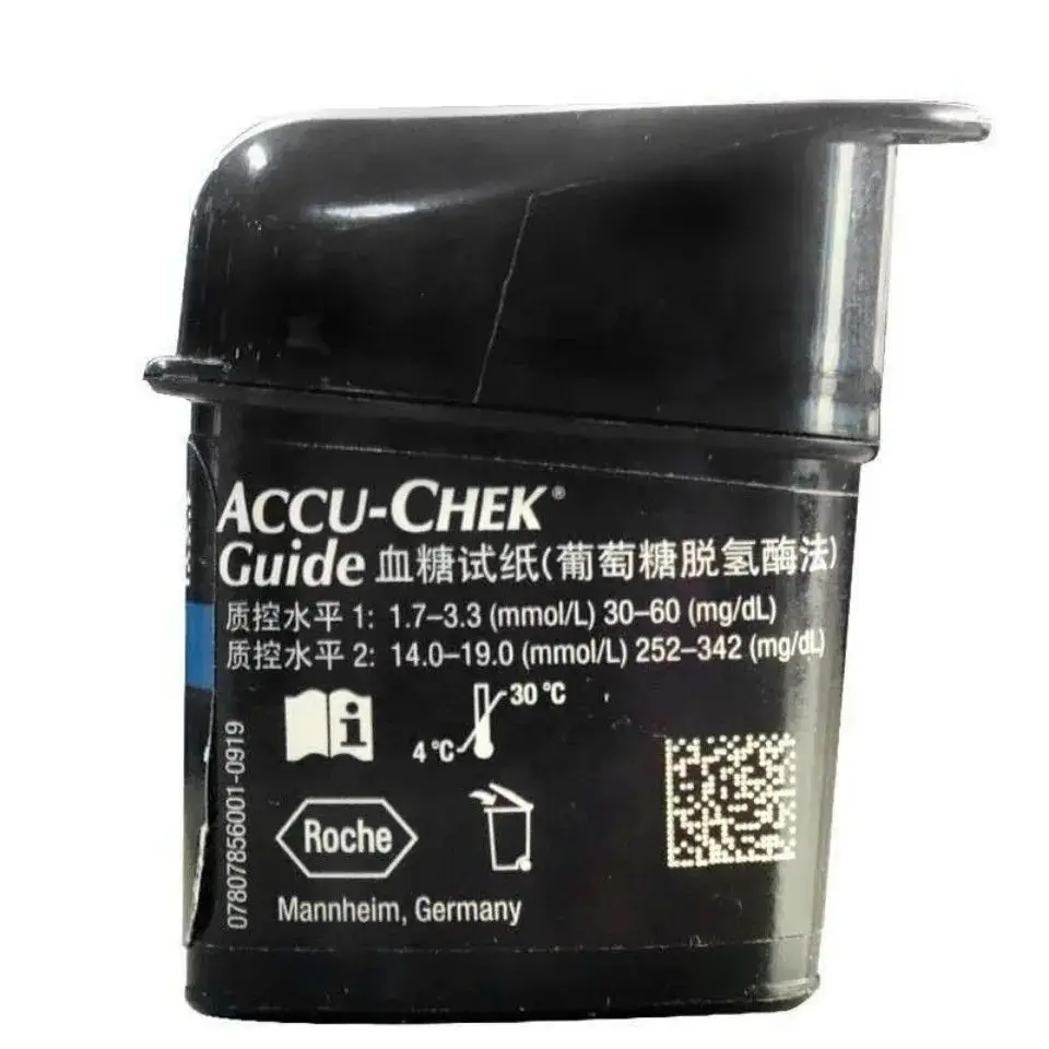 Blood Glucose Meter Accu Chek Cuide Blood Glucose Meter Diabetic Test 25/50/100 Pcs Blood Glucose Test Strips(exp:.2)