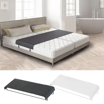 Bed Bridge Split Filler with Sheet Straps Large Double Mattress Bridge Converter for Families Couples Guest Bedroom Sleeping