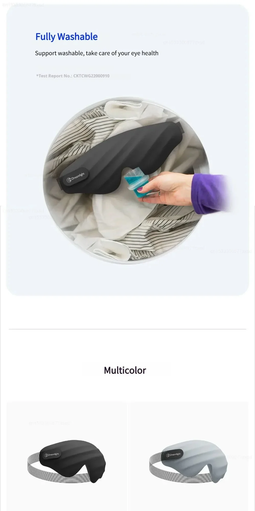 Antifaz para Dormir Dreamlight 4S, Antifaz 3D Estereoscópico para Dormir, Ayuda para Dormir para Hombres, Mujeres y Adul