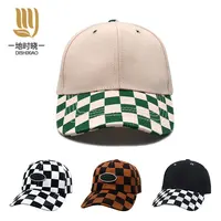 2023 New Mid-sized Child Boys And Girls Checkered Hat Baseball Caps Children's Hat Sunscreen Baseball Caps Fashion Popular Caps 2