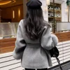 High End Double-sided Wool Strapping Real Wool Fur Coat Women's Removable Cuffs Fox Fur Temperament Cashmere Short Jacket 4