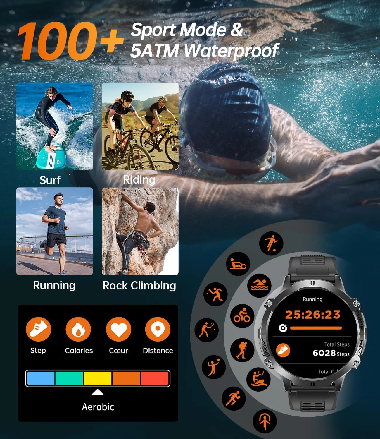 TANK X3 1000mAh battery GPS Smart Watch 5ATM&IP69K Waterproof Watches Military AMOLED Call Fitness Sport Smartwatch 2025 New Men