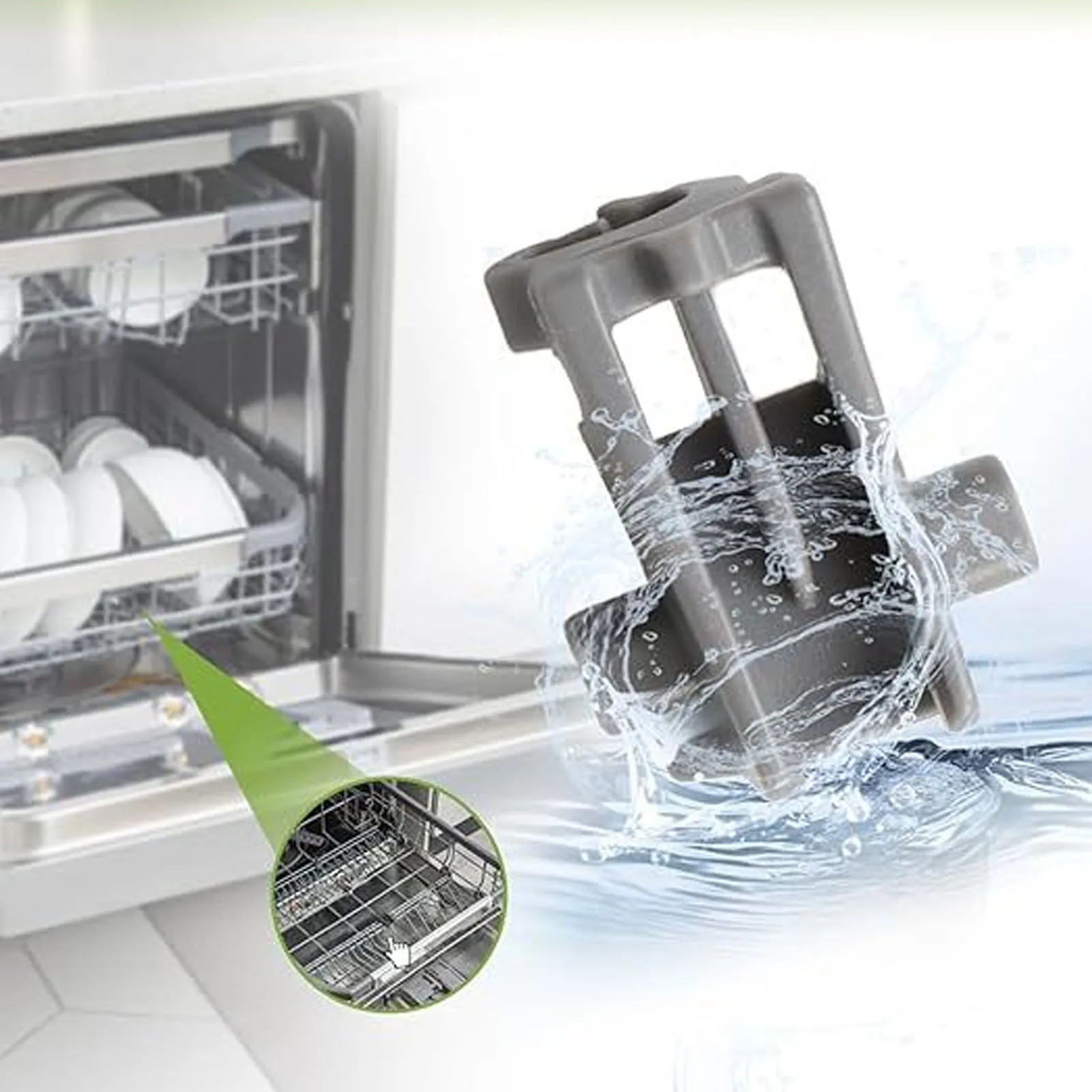2PCS Dishwasher Rack Fixing Clips Tine Row Clips Dishwasher Dishrack Tine Row Retainer Fit for LG Dishwasher MEG64438801 1