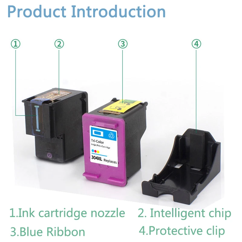 Printer Supplies Ink Cartridge Inkjet Ink Cartridge 304XL Full Ink Cartridge For HP304 Deskjet ENVY Officejet Printer