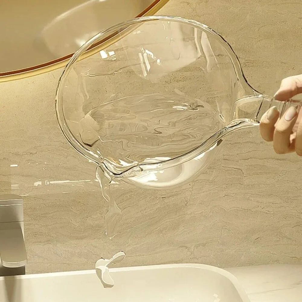 Thickening Water Ladle Portable Long Handle Household Kitchen Water Spoon Transparent Shell Soup Spoon