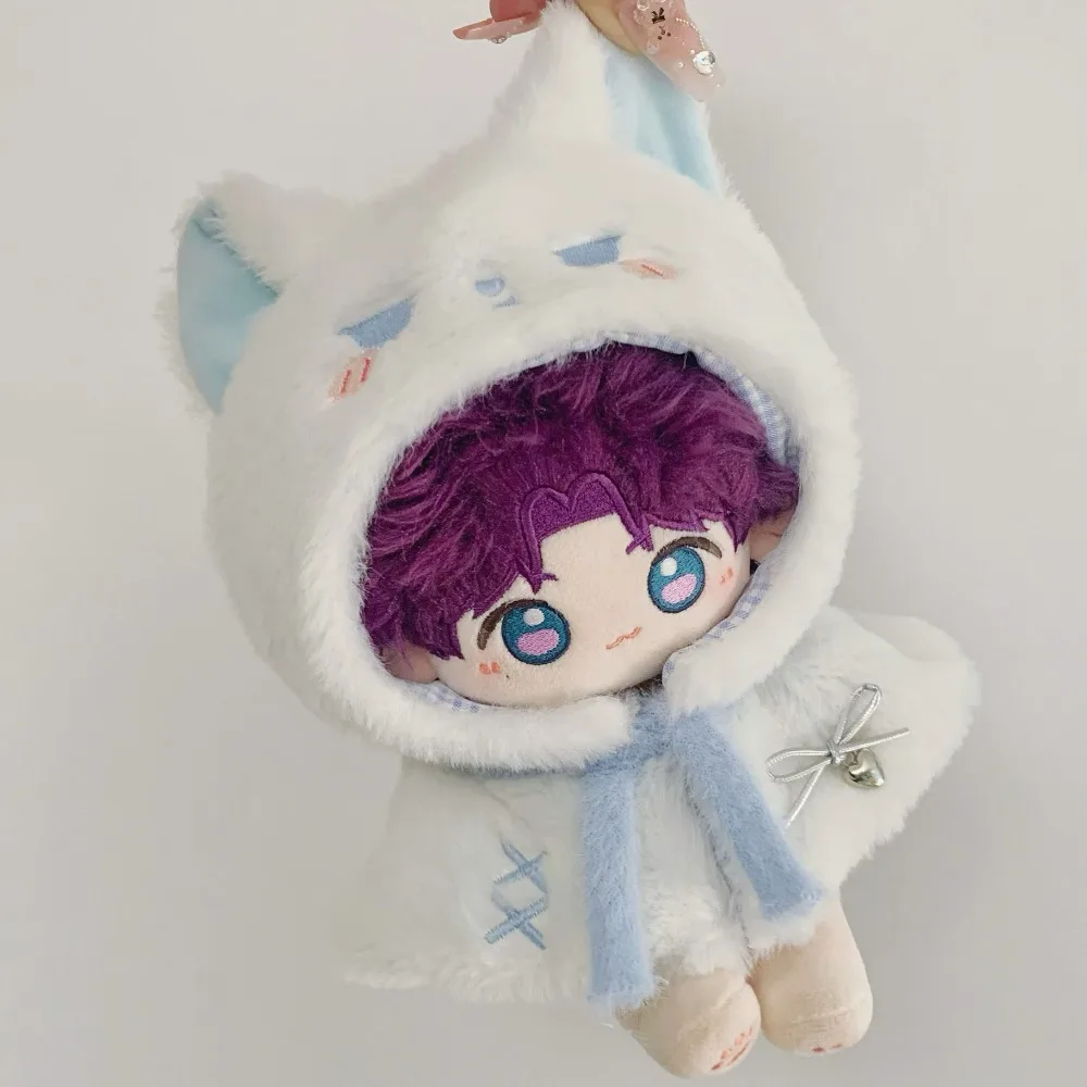 No Attributes Dolls Clothes Cloak 10cm Cotton Clothes Dress Up Suit 20cm Clothes Outfit Cute Blue Clothes Set Accessories