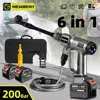 NEWBENY 200Bar Brushless Car Washer 3Gear High Pressure Efficient Cordless Garden Cleaning Irrigation Tool For Makita 18VBattery 1