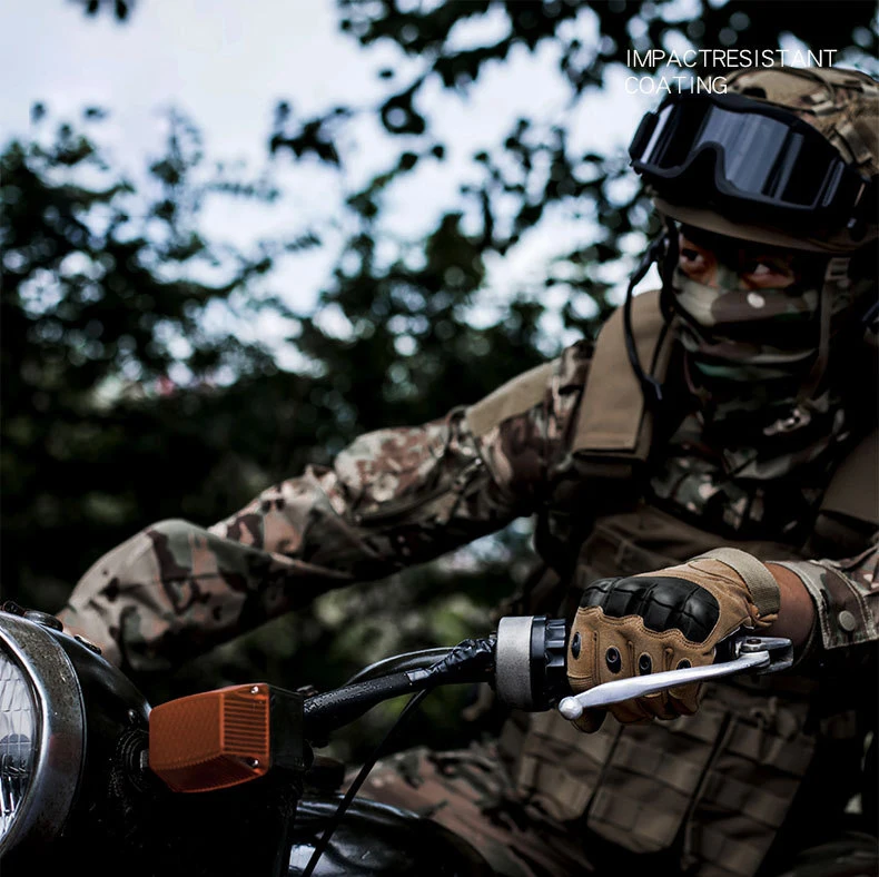 Taktische Fahrradhandschuhe für Herren und Damen mit Knöchelschutz, Camping-Handschuhe, Motorrad- und Wanderhandschuhe, Vollfinger-Trainingshandschuhe, Patrouillenhandschuhe – Detail 7