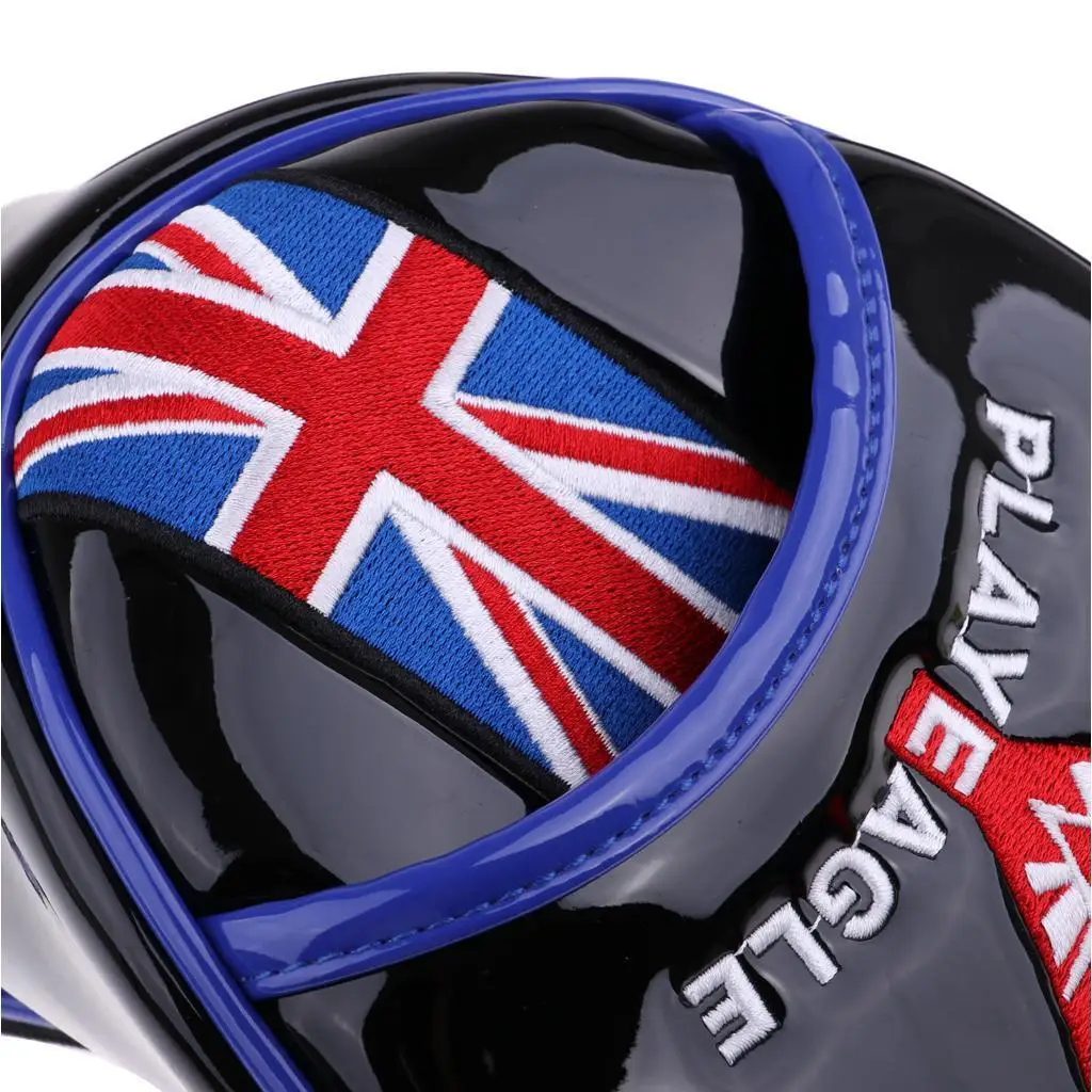 

4pcs Long Neck Golf Club Head Cover Wedge Iron Protect Headcover Blue Black