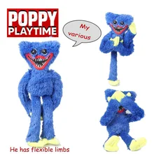 

40cm Huggy Wuggy Stuffed Plush Toy Poppy Playtime Game Hague Vagi Doll Scary Soft Peluche Toys For Children Boys Birthday Gift