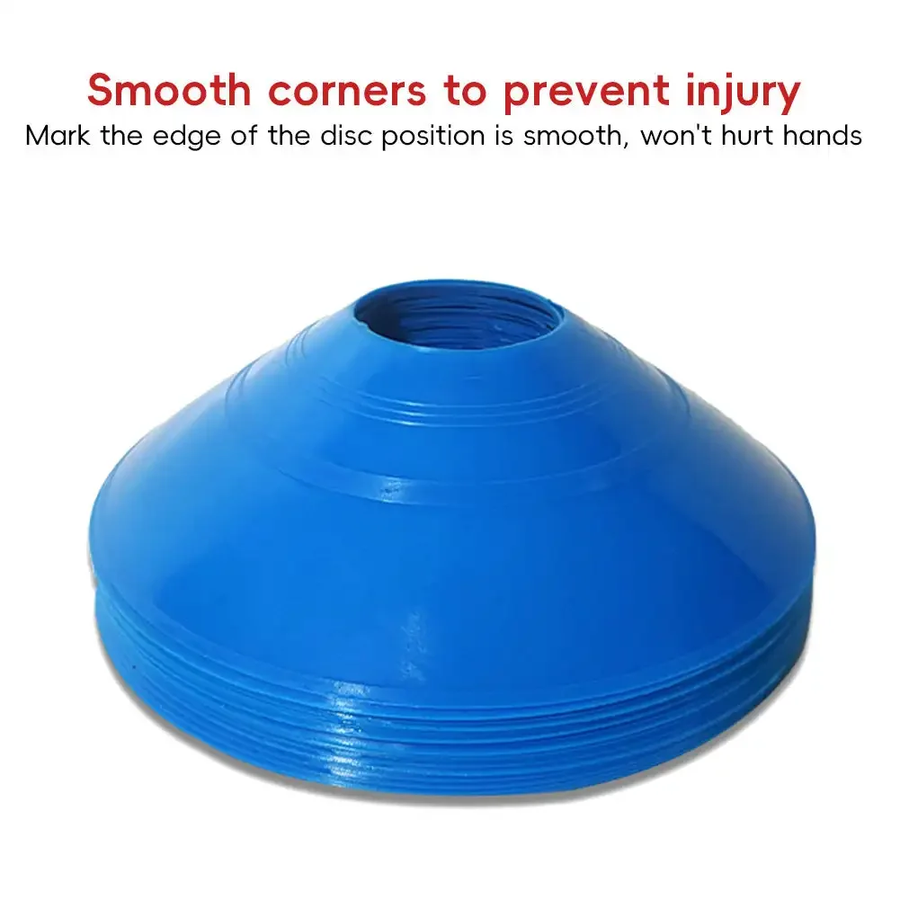 10pcs Cone Set Football Training Equipment for Kid Pro Disc Cones Agility Exercise Obstacles Avoiding Sport Training Accessories soccer training cones training equipment set