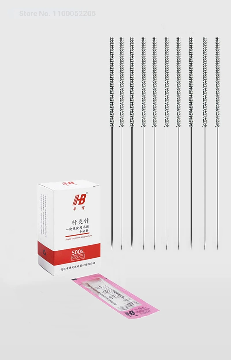 0,20x40mmZhenJiu Boîte'acupuncture grossière à usage unique avec tube