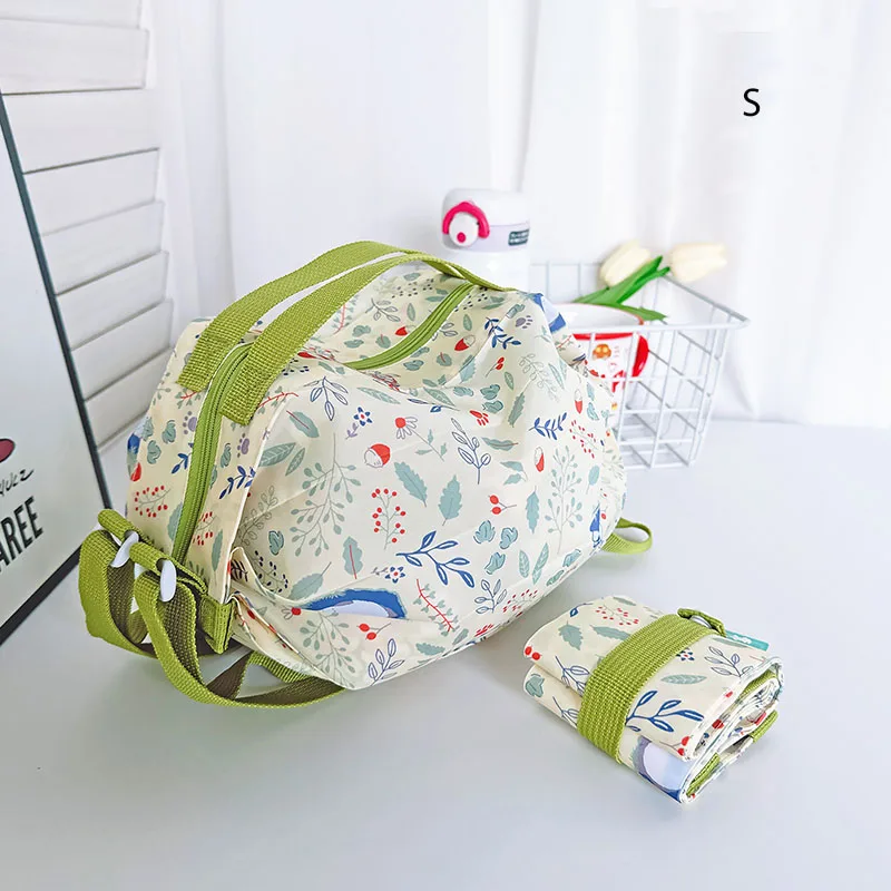 Elegant Japanese-Style Folding Travel Handbag - Multi-Purpose Shopper