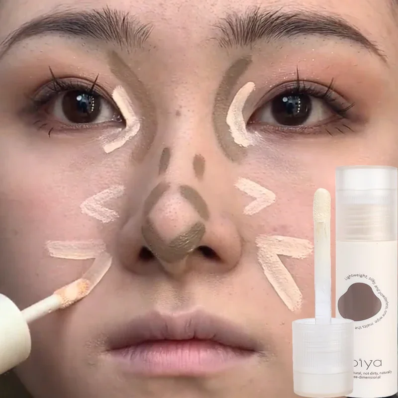 Description Picture 2 of itemLasting Brighten Face Concealer Contouring Liquid Makeup Natural Matte Contour Stick Cosmetics Grey Brown V-face Shaping Makeup