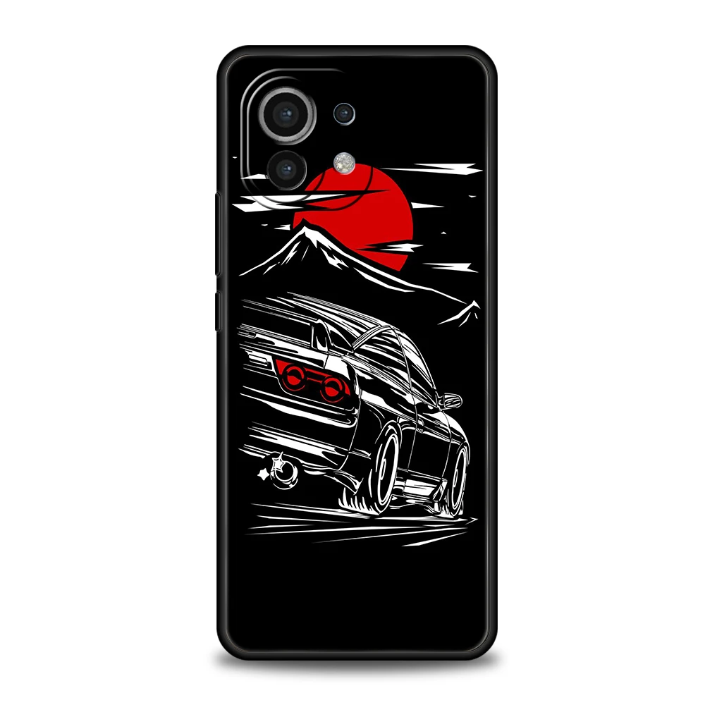 Jdm Autotelefon hülle für xiaomi poco f4 f3 x3 x4 x5 gt nfc m3 m4 11 ultra 12 12t 13 note 10 pro lite 5g silikon abdeckung capas taschen – Detail 2
