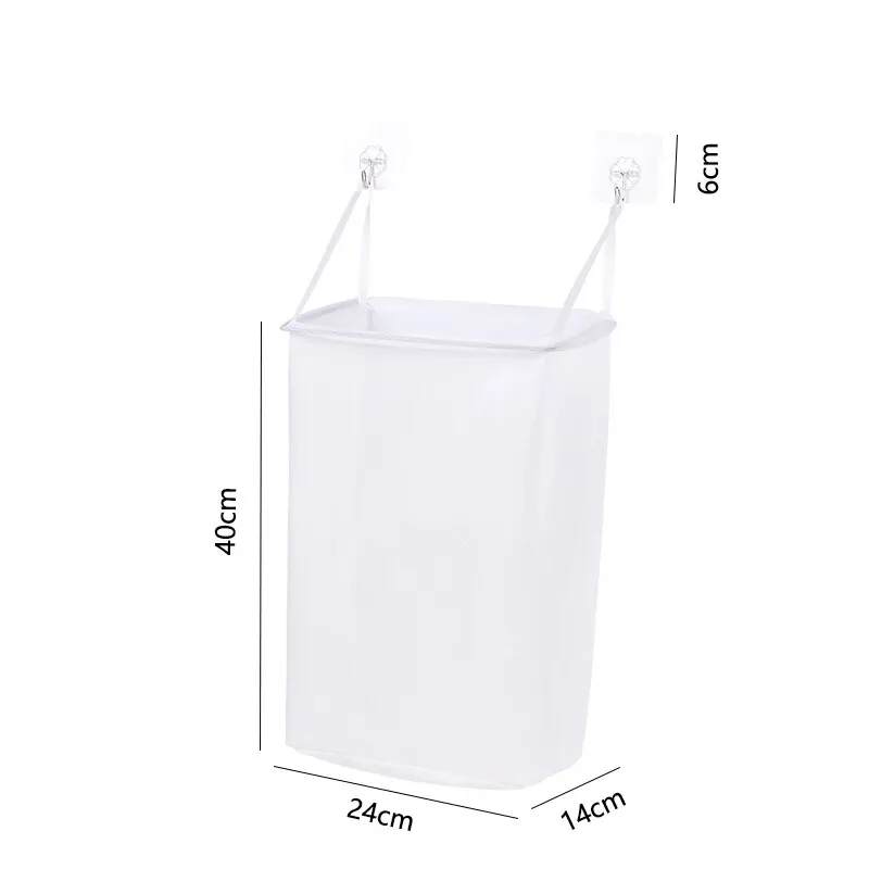 Laundry Basket Wall-mounted Dirty Clothes Basket Home Laundry Basket No Punching And Pasting Storage Bathroom Storage