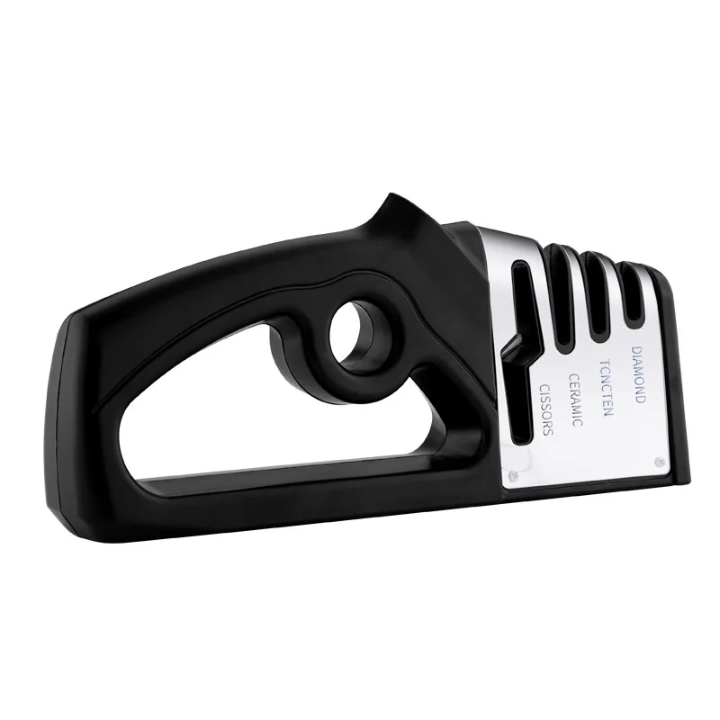 AIGUISEUR,2Affûteur de couteaux professionnel en 3 étapes, pierre à aiguiser de cuisine