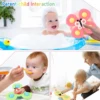 3PCS Suction Cup Fidget Spinner Toy For kids Infant Sensory Relief Stress Educational Bath Toys Baby Games Rotating Rattle Gift 3