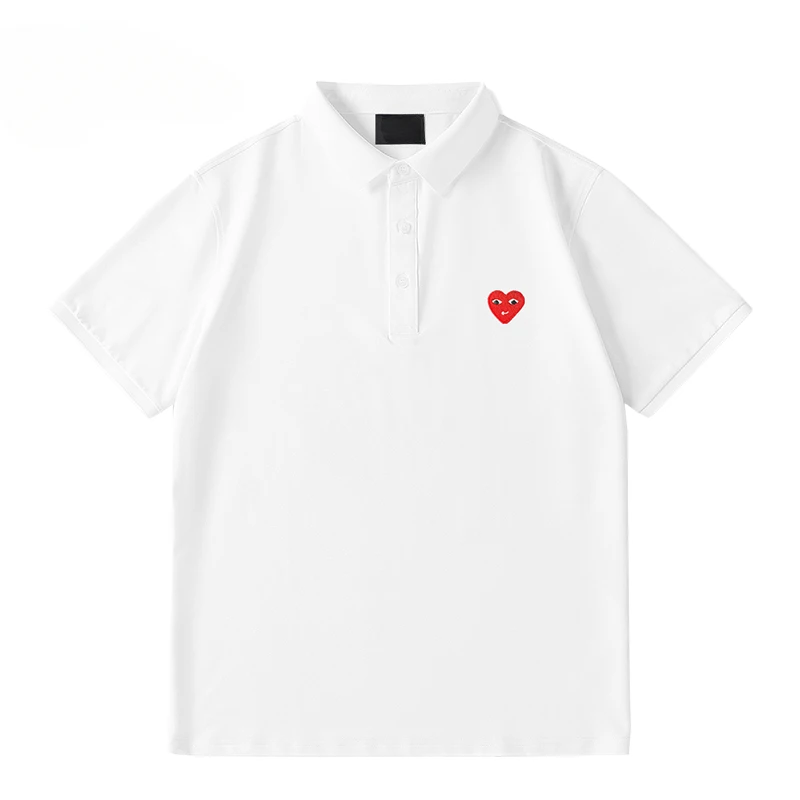 Brand Short-sleeved POLO Shirt Men's Summer American Casual Printing Sports Lapel Women's Top