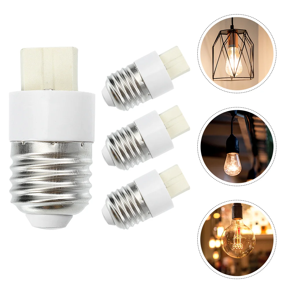 

E27 to G9 Conversion Screw Lamp Base Bulb Head (4pcs) LED Light Adapter Converter Pendant Socket Holder Accessories