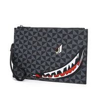 Nouvelle Pochette Homme 2026 Décontractée Chic Imprimé Requin Sac à Main Portefeuille Téléphone Grande Capacité Cadeau Homme 1
