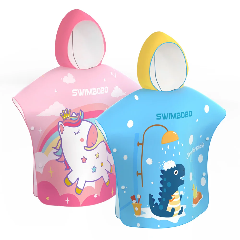 

Cartoon Child Hooded Cloak Infant Bathrob Baby Bath Towel Robe Cotton Boy Girl Beach Robe Dinosaur Cape Wrap Blanke For Kids