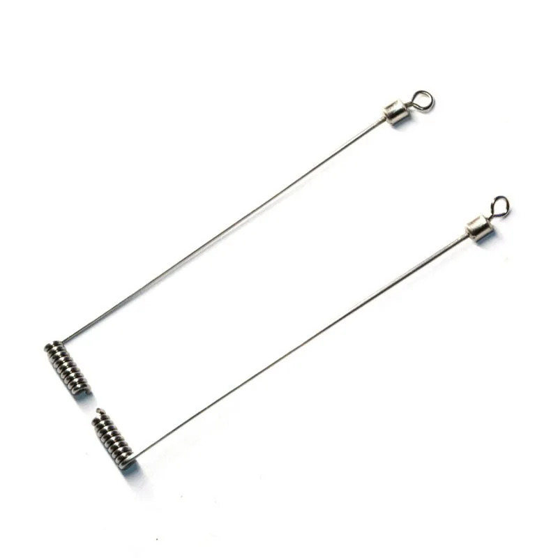 10 teile/los 8/10/15/20/25cm Edelstahl L-Form Balance Rolling Swivel Connector Angel gerät Werkzeug Pesca Angel zubehör