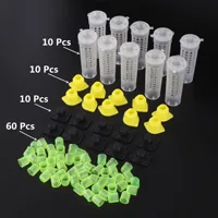 King Queen Rearing System Plastic Bee Beekeeping Catcher Box Cell Cups Cage Complete Kit Apiculture  Bees Tools Cages 2