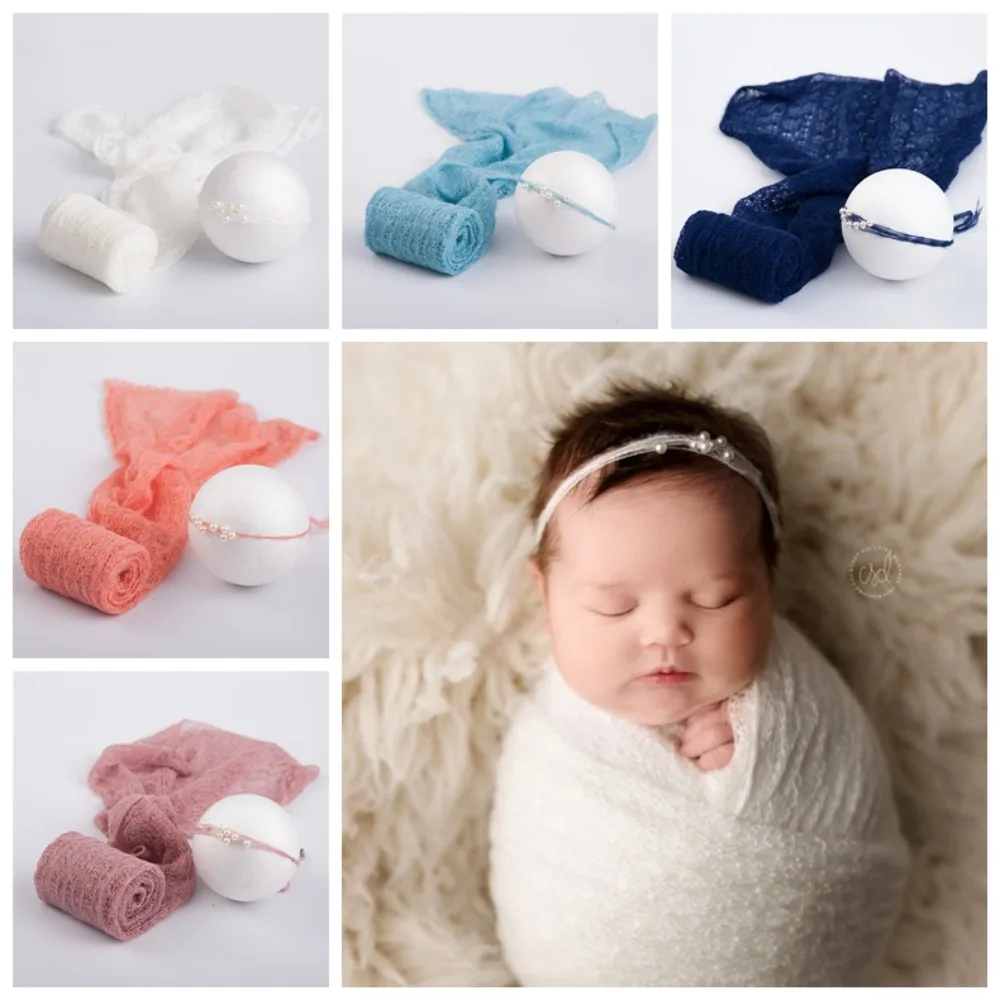 

Blanket Newborn Photography Props Blanket Mohair 150x40CM Photo Shoot Prop Blanket Wraps Soft Knit Baby Photography Blanket