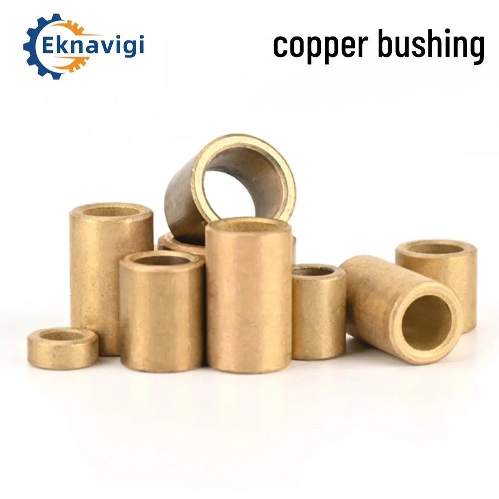 5/10pcs Inner Diameter 3/4/5MM graphite bearing bushing Oil Bearing Powder Metallurgy Copper Sleeve Copper Bushing Wear-resistant Shaft Sleeve