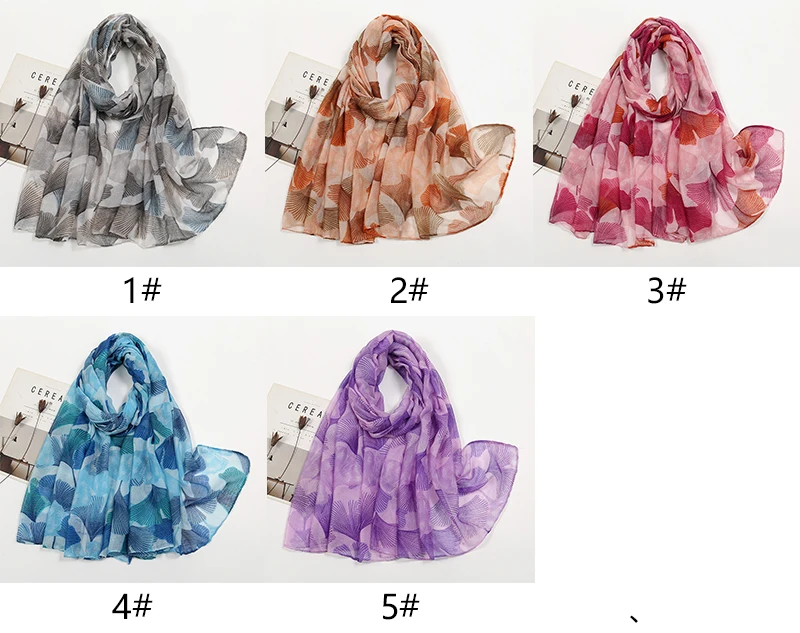 Printed Cotton Viscose Hijab For Women Muslim Scarf Long Shawl Bandana Foulard Islamic Turban Headband Wrap Floral Headscarf muslim headwear head scarf hijab headscarf shawl scarf female head wraps