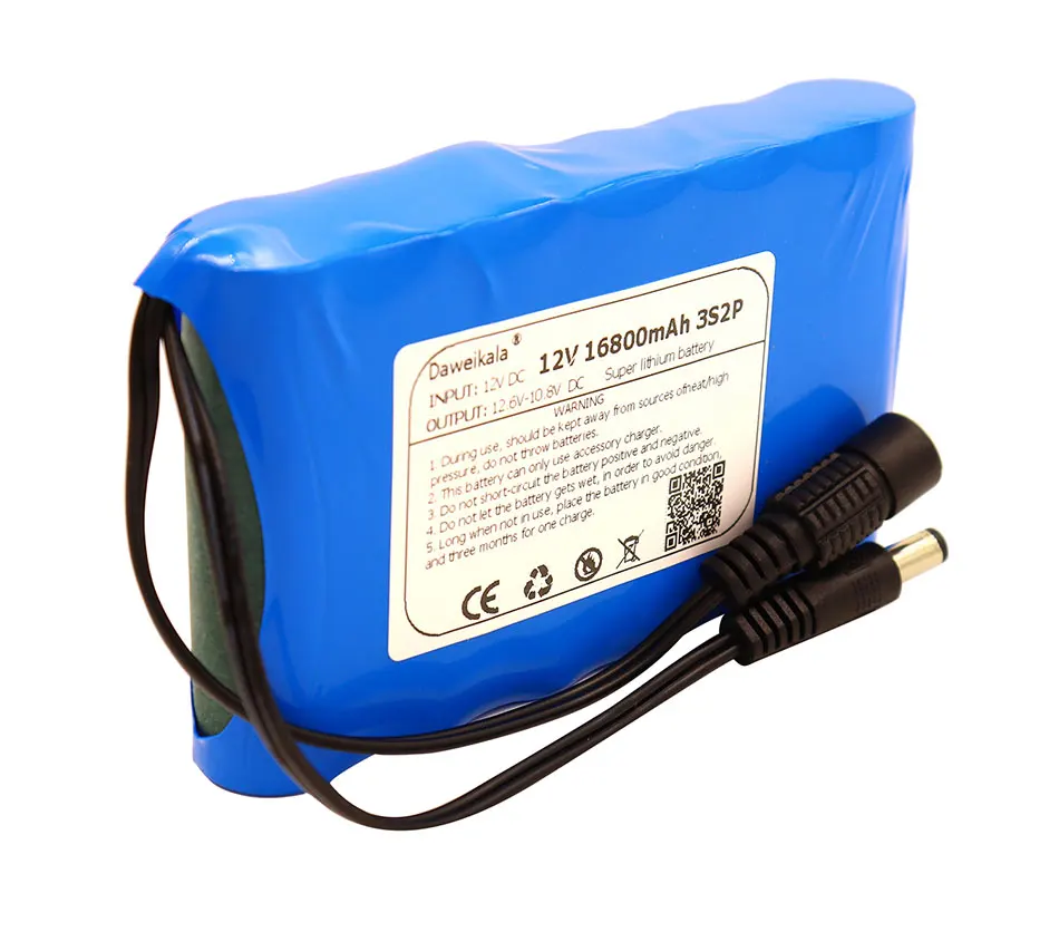 Wholesale Custom 12V 18650 Battery pack 16800mAh 18650 Rechargeable