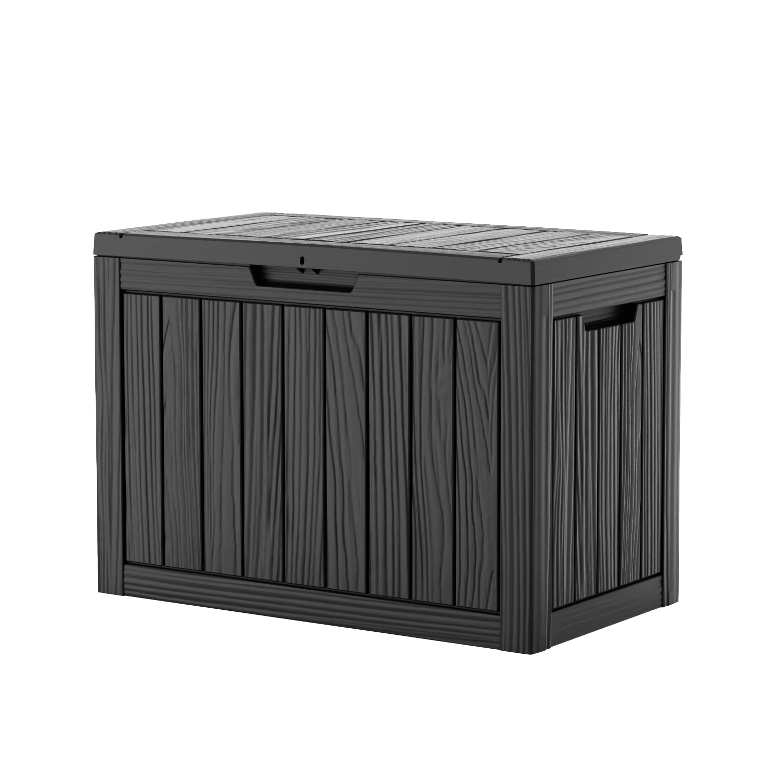 45Gallon Waterproof Outdoor Storage Box,Resin Deck Box,Lockable Outside Storage Box Container