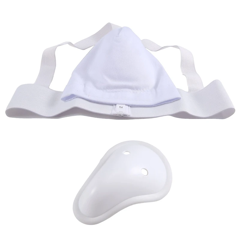 Groin Protector Cup Men, Boxing Kickboxing Muay Groin Guard, Ventilated Adjustable, Karate Fighting Training