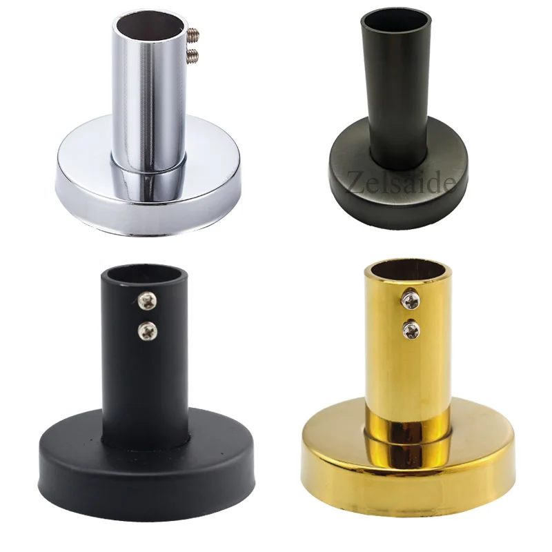 Chrome Black Golden Shower Rod Holder For Bathroom Shower Extension shower rod holder