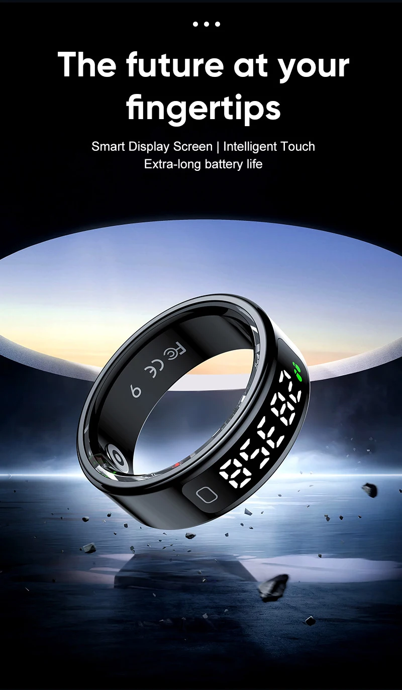NEW R11C Smart Ring Heart Rate Blood Oxygen Sleep Monitoring Multi Sports Mode R