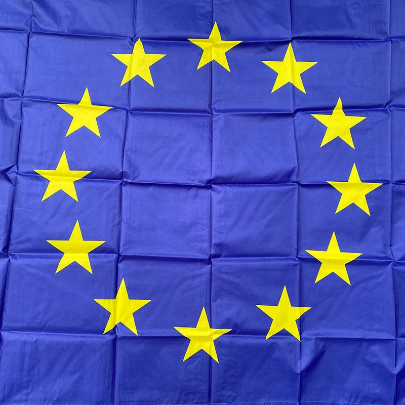 free  shipping  xvggdg 3x5 FTs European Union EU Flag 90*150cm Euro Flag of Europe super-polyester  Council of Euro flag