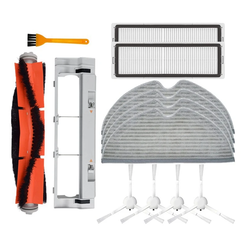 Hepa Filter Main Side Brush Mop Cloth Pads Replacement For Xiaomi Mijia