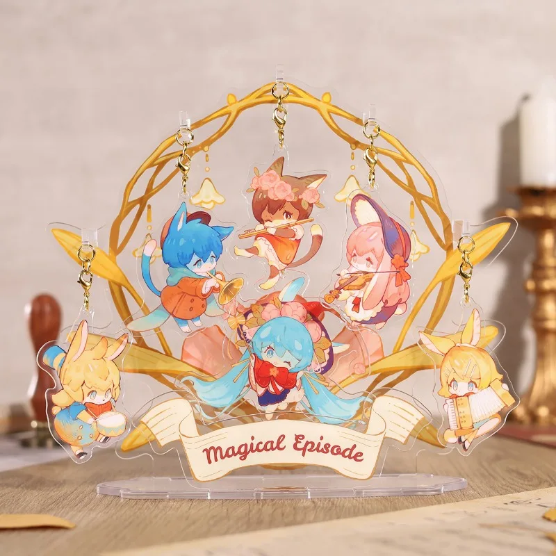 Virtual Singer Hatsune Miku Kagamine Len Rin Megurine Vivian Meiko Kaito Acrilico Stand Portachiavi Scrivania Display Ornamento Accessori