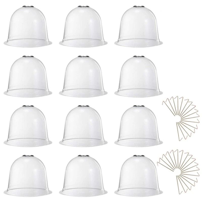 

12Pcs Reusable Greenhouse Garden Plant Bell Cover Dome Frost Guard Freeze Protection