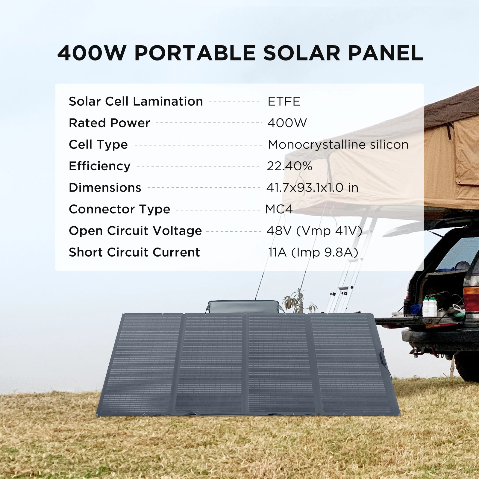 Panneau Solaire EcoFlow 110W : Énergie Solaire Portable Optimisée