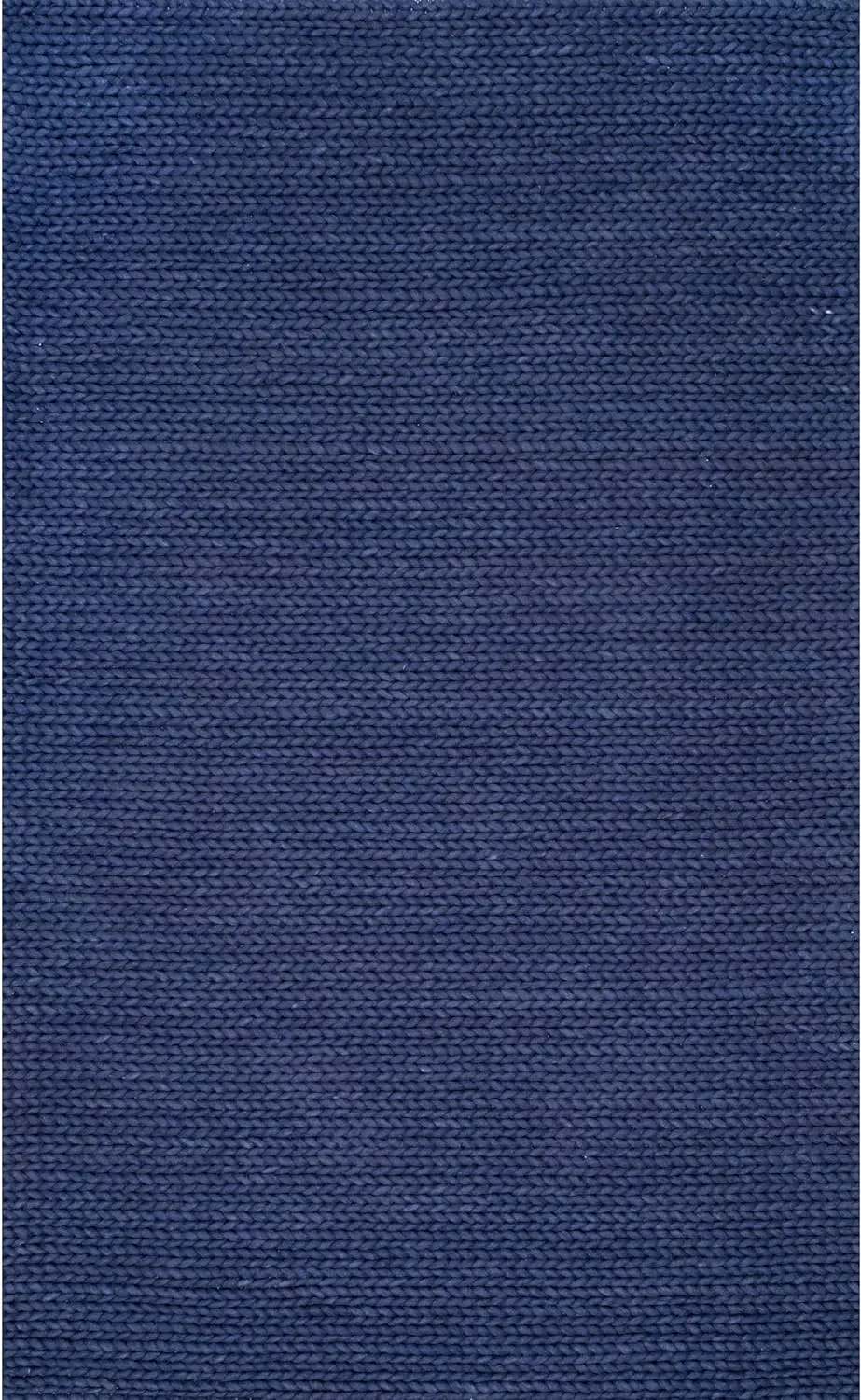 nuLOOM Penelope Braided Wool Area Rug, 6' x 9', Navy
