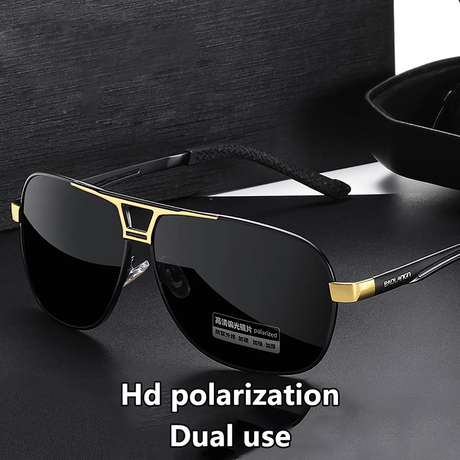 Lunettes de soleil polarisées photochromiques vintage pour homme - Conduite et pêche UV400