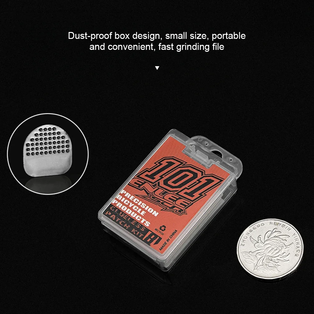 1Box Bicycle Tire repair tool set Glue-free Tire Patches Bike Tire Patch Tool No-glue Adhesive Quick Drying Bike Accessories