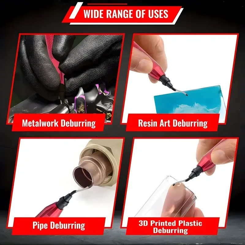 High-speed steel rotary blade deburring tool-suitable for metal, resin, PVC pipe, copper, plastic burring removal reamer tools